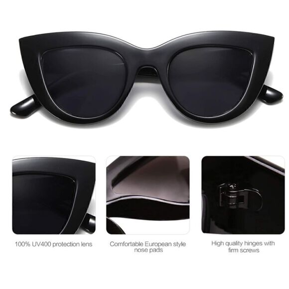 Large Cat Eye Sunglasses 